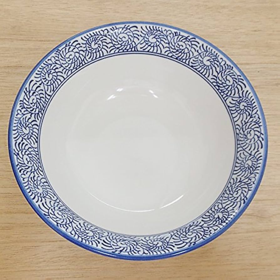 Amazon | ラーメン丼 反高台6.5丼 タコ唐草 業務用 美濃焼 22d77813